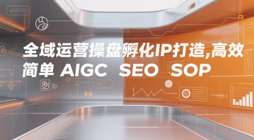 全域运营操盘孵化IP打造，高效 简单 AIGC SEO SOP-知微分享