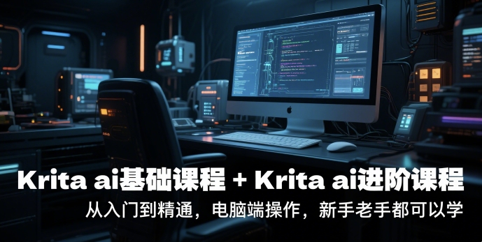 krita ai基础课程+Krita ai进阶课程，从入门到精通，电脑端操作，新手老手都可以学-知微分享