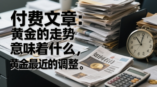 付费文章：黄金的走势意味着什么，如何看待黄金最近的调整-知微分享