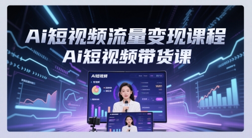Ai短视频流量变现课程，Ai短视频带货课-知微分享
