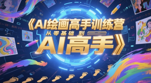 AI绘画高手训练营，从零基础到AI高手-知微分享