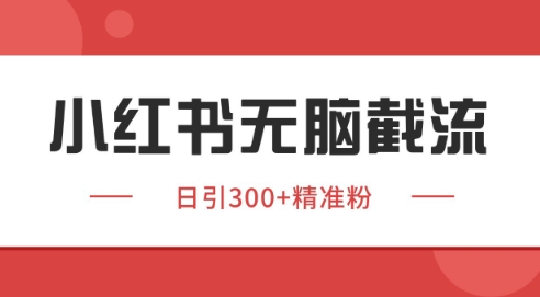 小红书截流同行客源，独家野路子获客玩法 日引200+暴力获客【揭秘】-知微分享